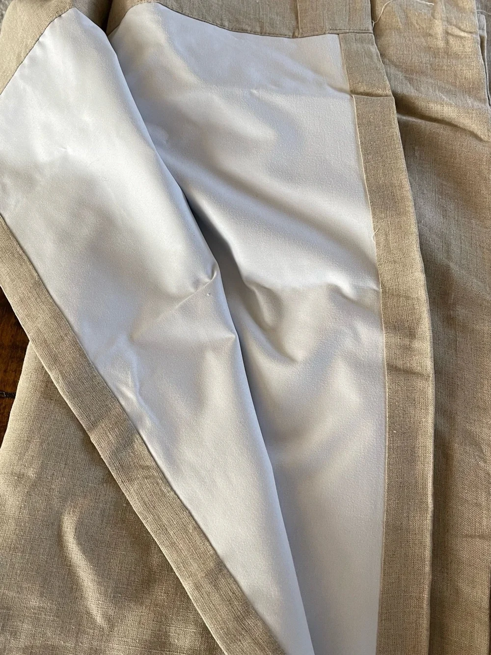 NWOT Quince European Linen True Blackout Curtain - Single Panel (Dark Flax)